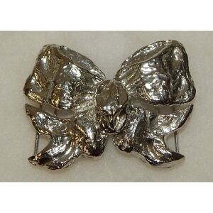 Vintage Mimi Di N Large Bow Silver Belt Buckle